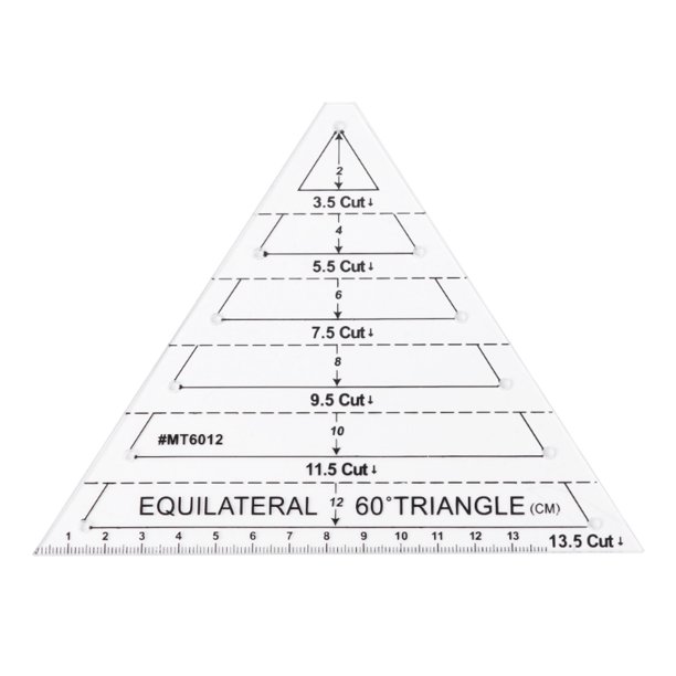60 Degree Equilateral Triangle Quilting Ruler T...